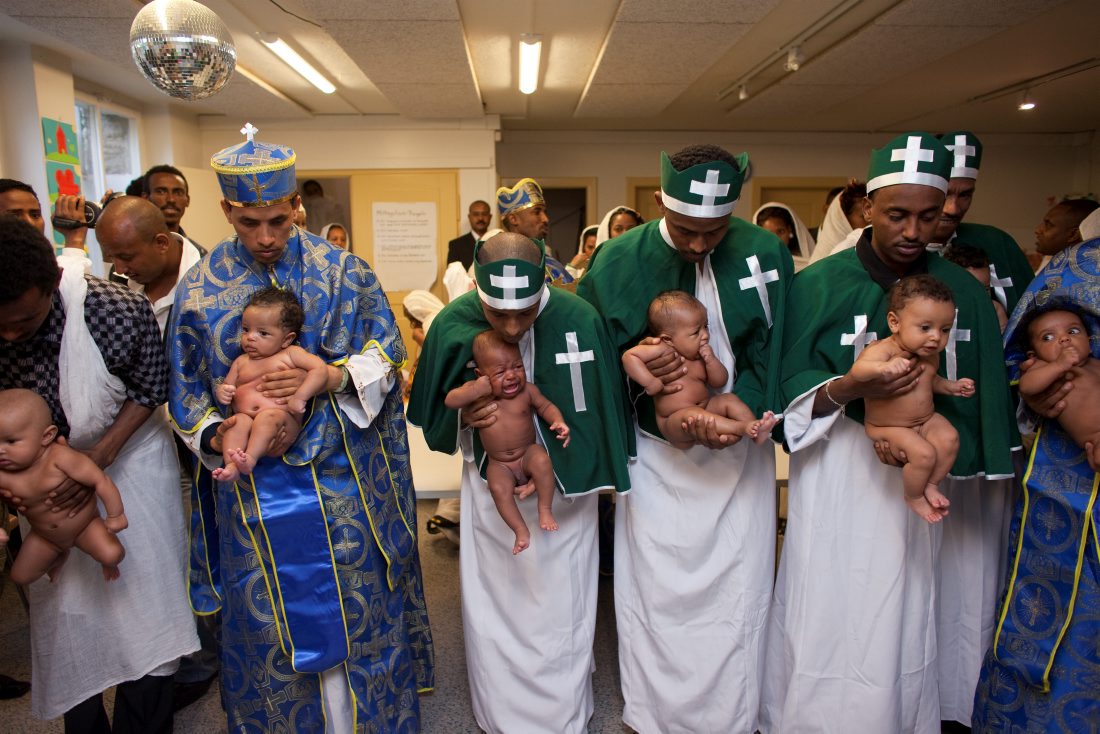Taufe in der eritreisch-orthodoxen Gemeinde