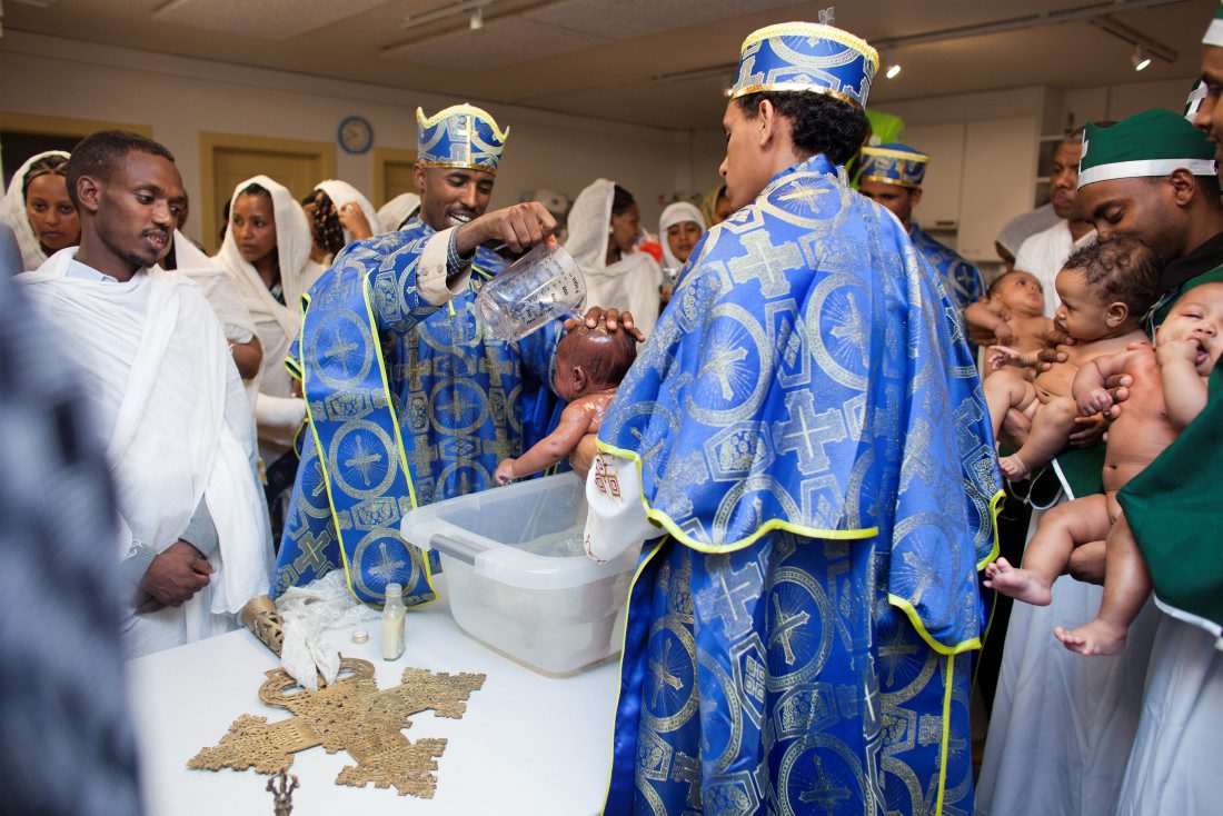 Taufe in der eritreisch-orthodoxen Gemeinde
