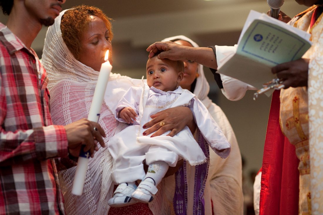 Taufe in den unierten eritreischen Gemeinde