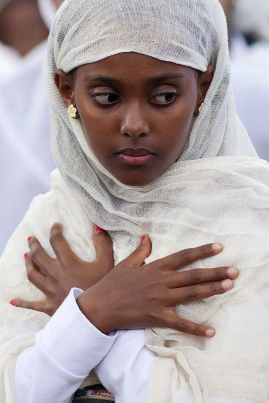 Die aethiopisch-orthodoxe Gemeinde feiert das Fest der Kreuzauffindung