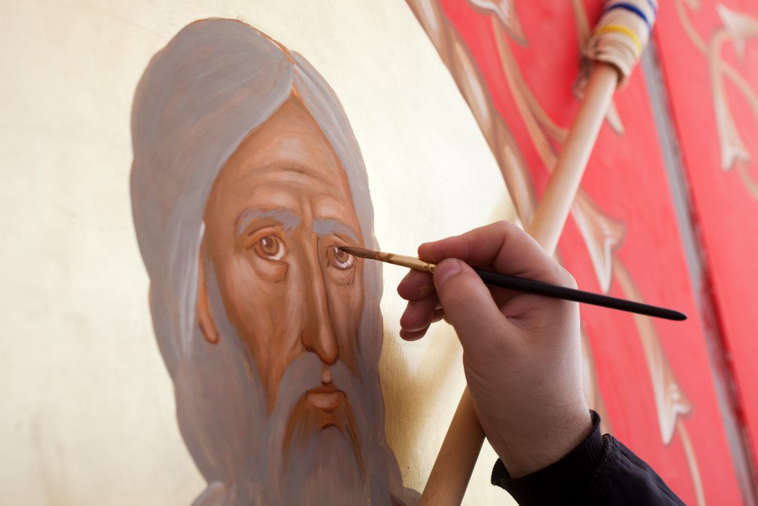 Ein serbischer Ikonenmaler